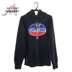 美品 Supreme シュプリーム ヒステリックグラマー コラボ サイズM ブラック 黒 コットン パーカー フーディ メンズ 504680