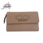 Miu Miu ミュウ ミュウ リボン ピンク ゴールド金具 レザー 折財布 コンパクトウォレット レディース 504822