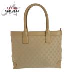 GUCCI グッチ ベージュ ゴールド金具 GGキャンバス/レザー 33890  トートバッグ ショルダーバッグ レディース 504828