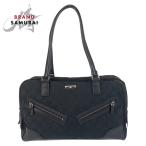 ショッピングＧＧキャンバス 美品 GUCCI グッチ ブラック 黒 シルバー金具 GGキャンバス/レザー 002 1115 ショルダーバッグ レディース 504989