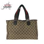 ショッピングＧＧキャンバス GUCCI グッチ シェリーライン GG柄 ベージュ シルバー金具 GGキャンバス/レザー 145758 トートバッグ ショルダーバッグ レディース 505811