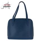 美品 ルイヴィトン エピ リュサック トレドブルー ゴールド金具 レザー M52285 トートバッグ ショルダーバッグ レディース 505843