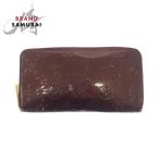 美品 LOUIS VUITTON ルイヴィトン モノグラム ジッピーウォレット ワインレッド ゴールド金具 ヴェルニ 長財布 レディース 506226