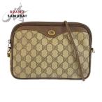 ショッピングＧＧキャンバス GUCCI グッチ ヴィンテージ ベージュ ブラウン GGスプリームキャンバス/レザー 97 02 068 ショルダーバッグ  ポシェット 506729