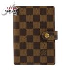  прекрасный товар LOUIS VUITTON Louis Vuitton Damier Agenda PM Brown Gold металлические принадлежности PVC R20700 обложка для записной книжки женский 600163