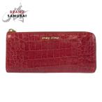 MIUMIU ミュウミュウ 型押し ピンク �