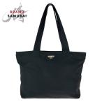 美品 PRADA プラダ テスート 三角ロゴプレート ブラック 黒 シルバー金具 ナイロン トートバッグ ショルダーバッグ レディース 600799