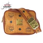  прекрасный товар MCM M si- M Vintage Visee tos Brown Camel Gold металлические принадлежности PVC сумка-пояс bam сумка женский 601520