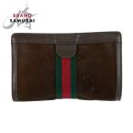 GUCCI Gucci Vintage Sherry линия Brown замша клатч ручная сумочка мужской 601626