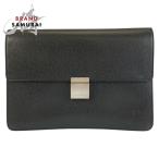 LOUIS VUITTON Louis Vuitton Taiga se кирпич черный чёрный серебряный металлические принадлежности кожа M30782 клатч ручная сумочка мужской 602393