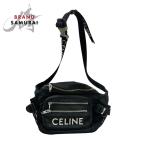  прекрасный товар CELINE Celine треккинг черный серебряный металлические принадлежности S1-00149