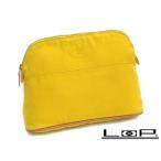 # б/у # Hermes Bolide сумка MM 25 косметические мелочи inserting желтый парусина [16561]