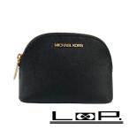 # не использовался # Michael Kors сумка косметика макияж бардачок кожа черный [192272]*