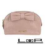 *SALE* # прекрасный товар # MiuMiu cosme сумка кожа ma гонг вращение k бежевый 5ND09 [263767]*