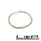 緊急値下げ　■新同■　ティファニー ツイスト ブレスレット チェーン コンビ K18 YG750 SV925 箱 【269226】◇