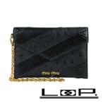 # новый такой же # MiuMiu ma гонг s Rav сумка embe трос Ostrich питон 5MF001 [278853]1