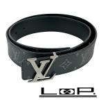 ■美品■　ルイヴィトン サンチュール イニシャル ベルト モノグラム エクリプス #90/36 M9043 【297618】5