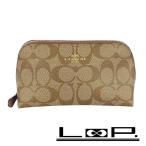 # новый такой же # Coach сумка макияж бардачок signature PVC кожа Brown F53385 [324666]3