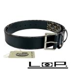 ショッピングゴヤール ■美品■　ゴヤール フロリダ ベルト レザー コットン 麻 ブラック シルバー ＃95 箱 【413551】3