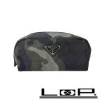 # прекрасный товар # Prada сумка косметичка te Hsu to нейлон камуфляж камуфляж оттенок зеленого h31463g[422201]8