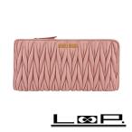 ショッピングミュウミュウ ■美品■　ミュウミュウ ラウンドジップ 長財布 ウォレット マテラッセ ピンク 5ML506 【430640】5