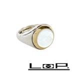 ■美品■ヴィンテージ■　ティファニー シェル リング 指輪 コンビ KG750 SV925 ゴールド シルバー 13.5号 10g 【436826】10