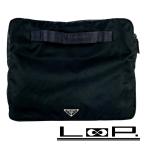 # прекрасный товар # Prada PC сумка персональный компьютер бизнес треугольник Logo нейлон te Hsu to черный NERO [440397]5