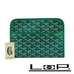 # не использовался # Goyard ju Vance PM сумка бардачок Second клатч PVC зеленый [454417]5