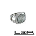 ■美品■　 エルメス セリエ コロゾ リング 指輪 アクセサリー SS シェル シルバー 箱 【455667】10