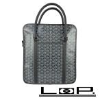 ショッピングゴヤール ■新同■　ゴヤール ブルゴーニュ トート バッグ ファッション PVC レザー グレー 【458064】5