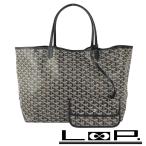 ショッピングゴヤール ■美品■　ゴヤール サンルイ GM トート バッグ ファッション PVC レザー ブラック 【471315】3