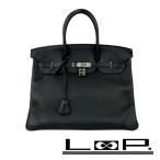 エルメス ■美品■　バーキン 35 ギリーズ ハンド バッグ スイフト トゴ ブラック □R刻 【507076】10