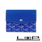 ショッピングゴヤール ゴヤール ■新同■ サンガブリエル 3つ折り 財布 コンパクト PVC ブルー 箱 【515224】1