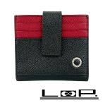 ブルガリ ■美品■  二つ折り カードケース 名刺入れ バイカラー レザー ブラック レット 290070 【580604】8