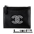 Chanel # б/у # футляр для карточек футляр для визитных карточек кожа черный [614668]13