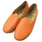 SABAH скумбиря кожа туфли без застежки 40(25-25.5cm) orange обувь g10167