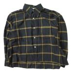 ショッピングINDIVIDUALIZED INDIVIDUALIZED SHIRTS インディビジュアライズドシャツ アメリカ製 チェックフランネルオーバーシャツ 15-28 ブラック ストライプ g10303