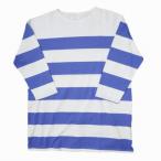 MIDIUMISOLID midi umi solid 22SS BIG BORDER TUNIC big border tunic 2610700567 38 blue T-shirt One-piece g10382