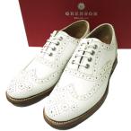  новый товар GRENSON Glenn sonROSE Wing chip полный blow g обувь 210028 UK6D(25cm) WHITE обычная цена 49,500 иен кожа обувь обувь g12608