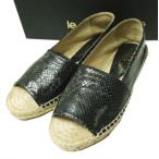  новый товар LE CRABE ROUGE Lucra be rouge Sune -k кожа открытый tu эспадрильи HI150031 36(23cm) BLACK питон туфли без застежки сандалии 