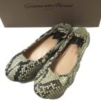 Gianvito Rossi Jean vi to Rossi Италия производства AUDREY питон кожа балетки G21785 36(23cm) PITONE WILD ROCK обувь g14320