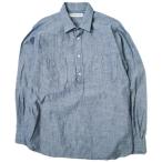 ショッピングINDIVIDUALIZED INDIVIDUALIZED SHIRTS インディビジュアライズドシャツ BEAMSカスタムオーダー限定 シャンブレープルオーバーシャツ ブルー g15433