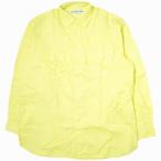 INDIVIDUALIZED SHIRTS インディビジュアライズドシャツ コットンピケ レギュラーカラーシャツ M イエロー 長袖 フラップポケット g16518