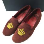 Tricker's Tricker's Англия производства CHURCHILL CROWN Churchill Crown UK6.5(25cm) BURGUNDY/GOLD замша салон обувь туфли без застежки 