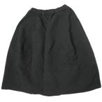 COMME des GARCONS COMME des GARCONS コムデギャルソン コムコム 日本製 12SS ポリエステル縮絨 イージースカート RI-S001 S BLACK ポリ縮