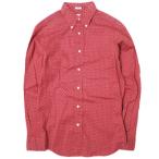 INDIVIDUALIZED SHIRTS インディビジュアライズドシャツ アメリカ製 ポルカドットBDシャツ 141/2(32) STANDARD FIT RED 長袖 ボタンダウン