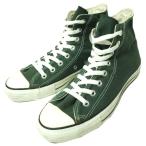 CONVERSE コンバース アメリカ製 90s ALL STAR HI MADE IN USA ヴィンテージ オールスター US7(25.5cm) GREEN キャンバス USA製 g22192