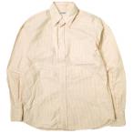 INDIVIDUALIZED SHIRTS インディビジュアライズドシャツ BEAMSオーダー限定 オックスフォードストライプBDシャツ 151/2(オーダー) オレンジ