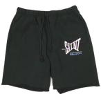 新品 SAINT MICHAEL セントマイケル 25SS SWEAT SHORTS / RIBON SAINT カットオフ スウェットショーツ SM-HR8-0000-059 S BLACK Mxxxxxx