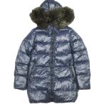 DUVETICA デュベティカ Kappa ラクーンファー ナイロンフードダウンコート D.037.00.U/1057.R-MFG 38 NAVY カッパ ダウンジャケット g23321